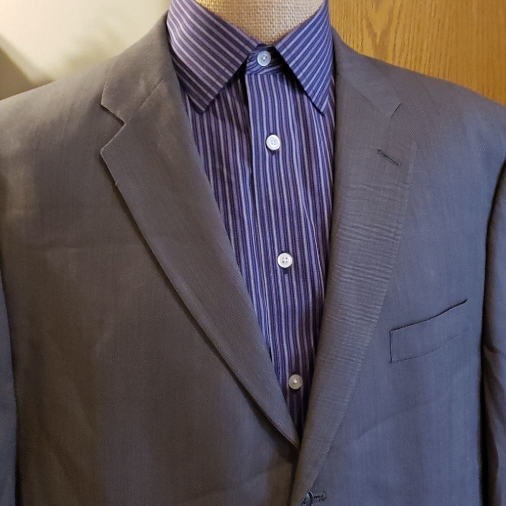 Calvin klein grey suit jacket blazer wool